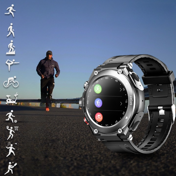 Complete Smartwatch met Ingebouwde Draadloze Oordopjes – AlphaX