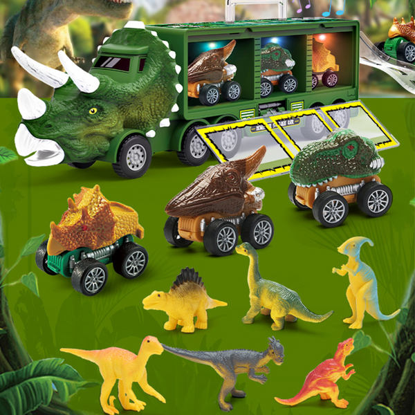 Dino Truck - Speelgoedvrachtwagen met Dino's en Effecten