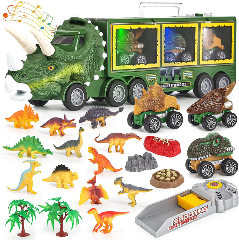 Dino Truck - Speelgoedvrachtwagen met Dino's en Effecten