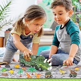 Dino Truck - Speelgoedvrachtwagen met Dino's en Effecten