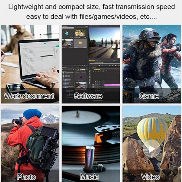 Ultra-dunne draagbare harde schijf 10TB met USB 3.0 – Axton