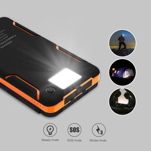 25000mAh Hoogwaardige Zonne-Powerbank - Snelladen