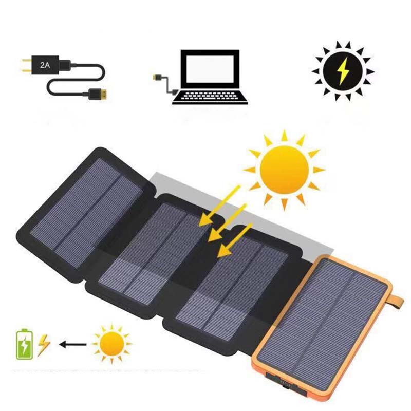 25000mAh Hoogwaardige Zonne-Powerbank - Snelladen