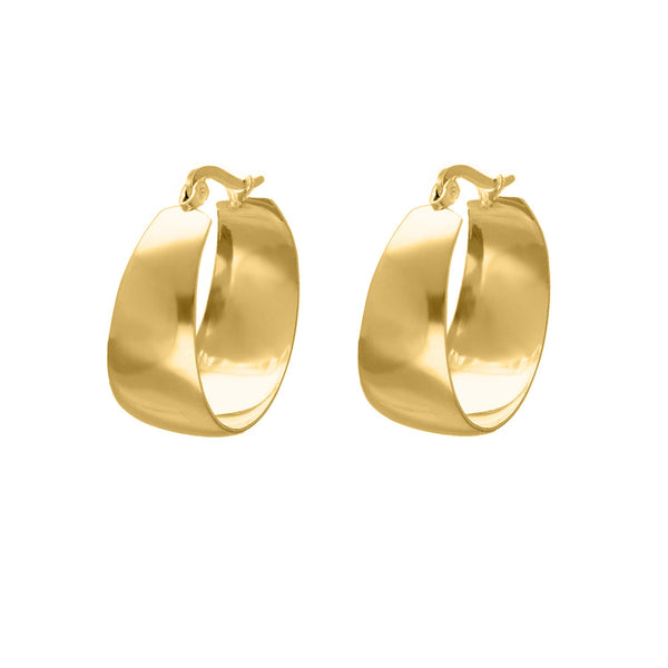 Gouden en zilveren statement-hoepels