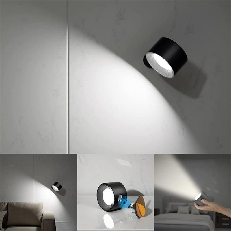 Draadloze 360° Oplaadbare LED Wandlamp