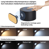 Draadloze 360° Oplaadbare LED Wandlamp