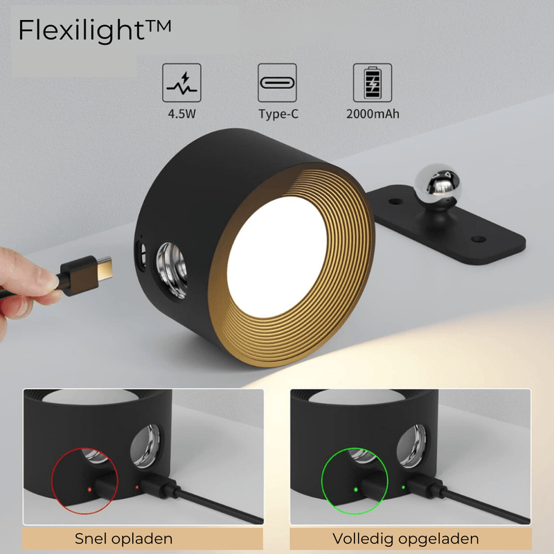 Draadloze 360° Oplaadbare LED Wandlamp