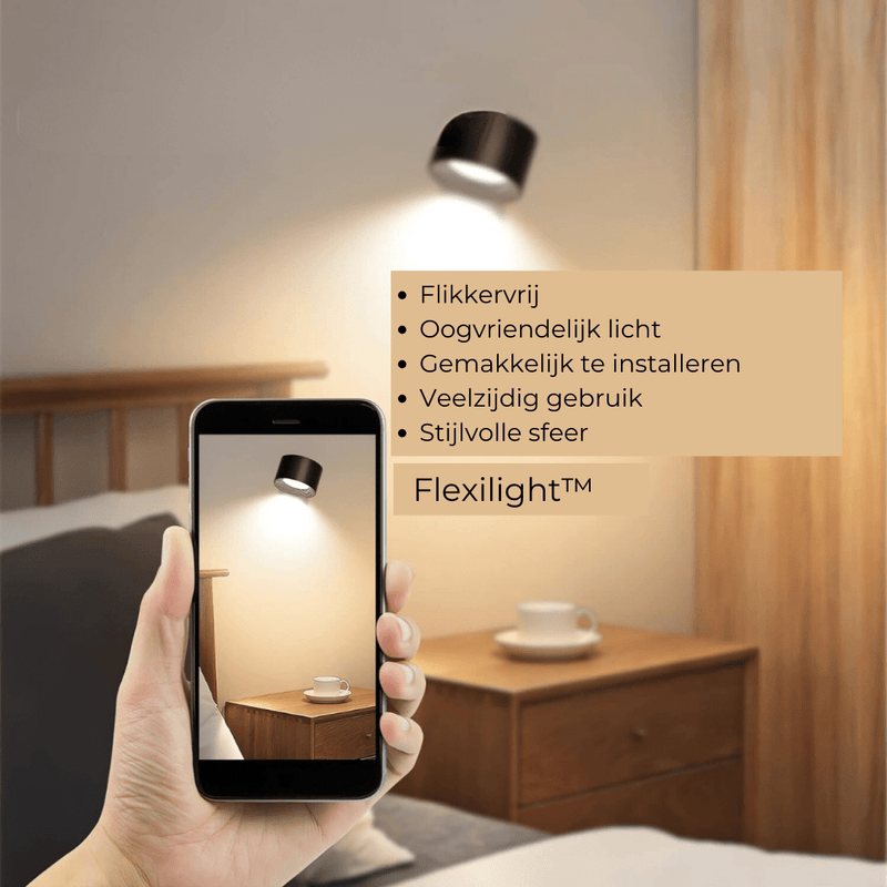 Draadloze 360° Oplaadbare LED Wandlamp