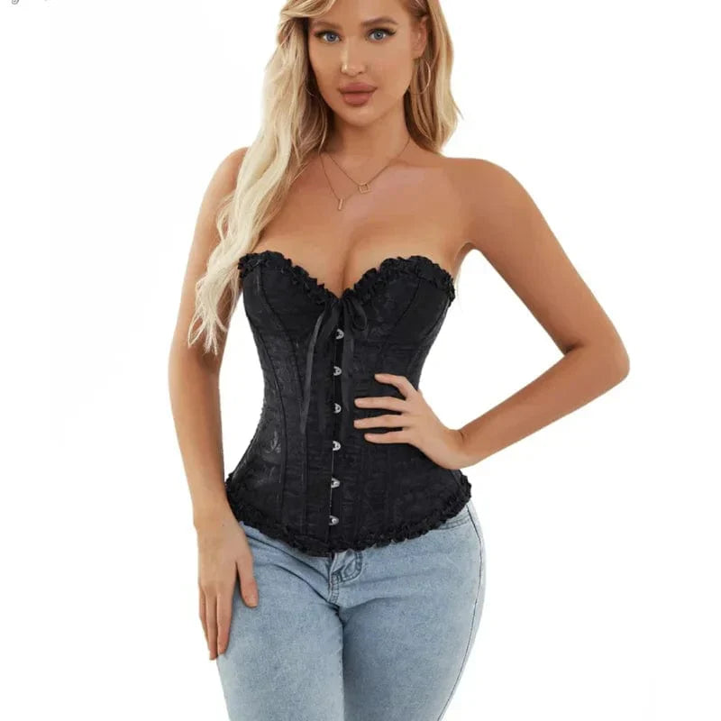 Dames Kanten Korset - Strapless & Elegant Design