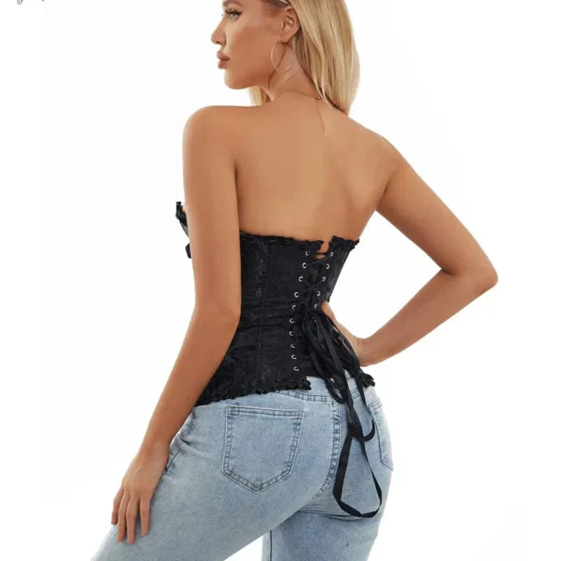 Dames Kanten Korset - Strapless & Elegant Design