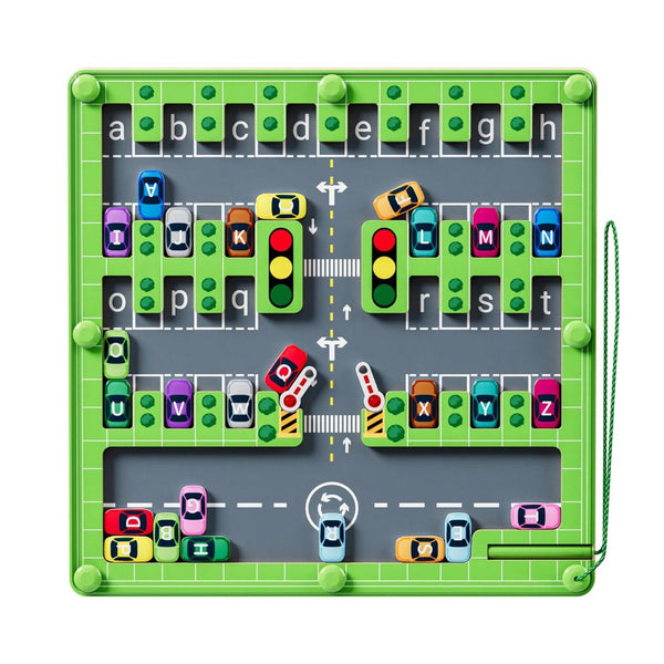 Peuter Parking Maze - Leer en Speel Met Letters