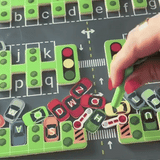 Peuter Parking Maze - Leer en Speel Met Letters