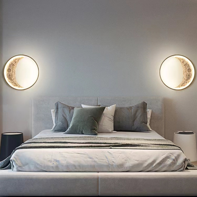 Buitenmaanlicht – Waterdichte LED Wandlamp met Maangeïnspireerd Ontwerp