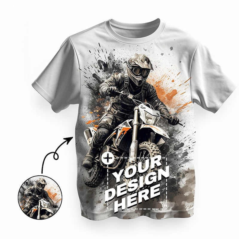 Gepersonaliseerd T-shirt voor Mannen – Ontwerp je Eigen Shirt - Uniek Cadeau met Eigen Print