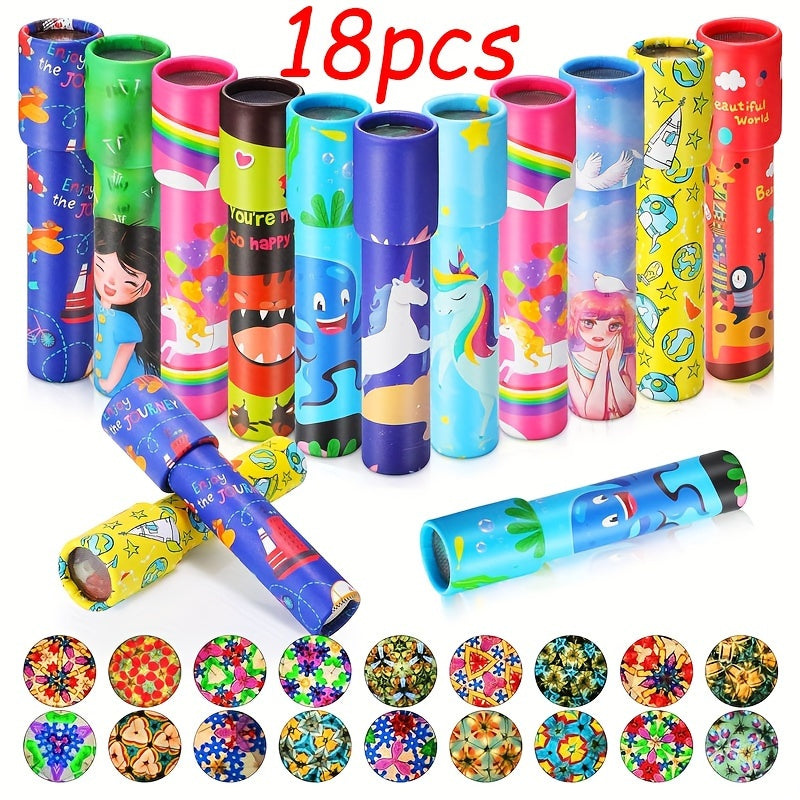 18 Stuks Vintage Draai Kaleidoscoop Speelgoed