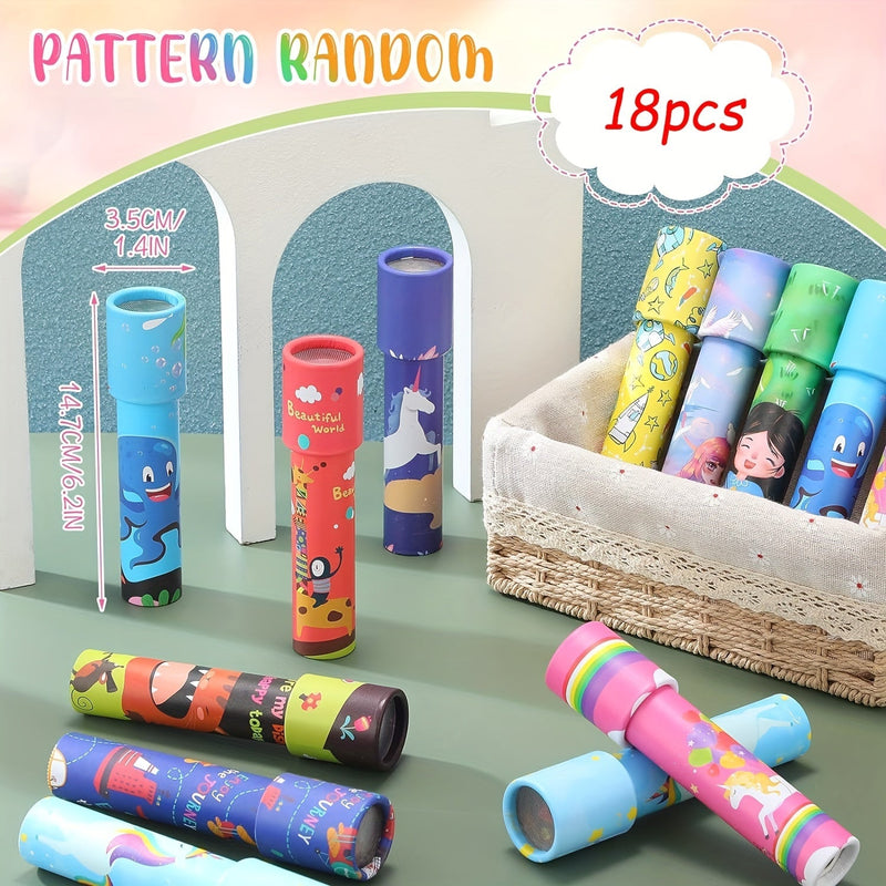 18 Stuks Vintage Draai Kaleidoscoop Speelgoed