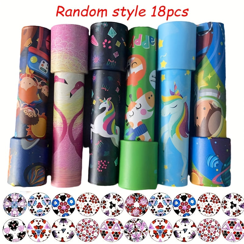 18 Stuks Vintage Draai Kaleidoscoop Speelgoed
