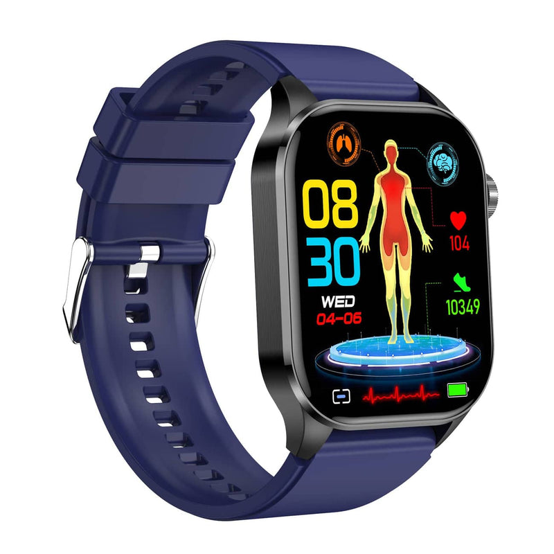 Smartwatch voor Gezondheid & Fitness – EKG, Bloeddruk, Hartslagmeting – Compatibel met iOS & Android