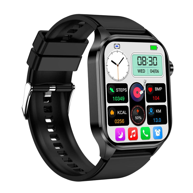 Smartwatch voor Gezondheid & Fitness – EKG, Bloeddruk, Hartslagmeting – Compatibel met iOS & Android