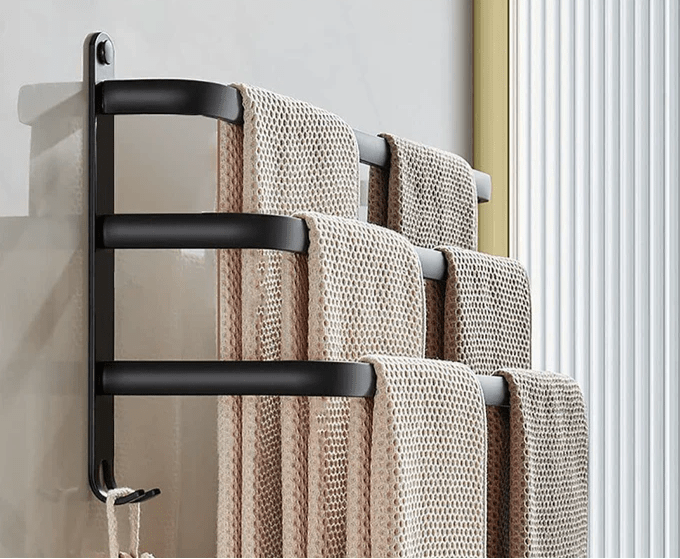Badkamer Opbergplank - FlexRack Wandgemonteerd Handdoekhouder