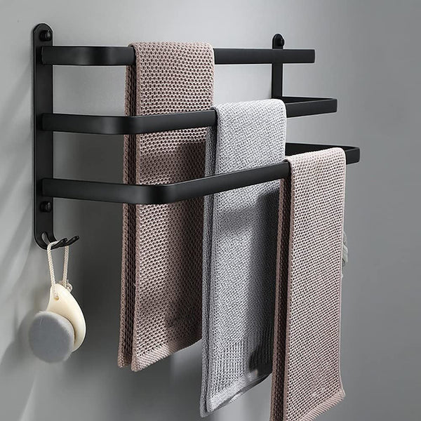 Badkamer Opbergplank - FlexRack Wandgemonteerd Handdoekhouder