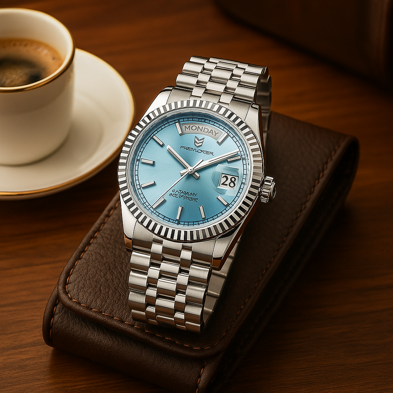 Luxe Heren Automatische Horloge – RVS, zelfopwindend, kalenderfunctie – Stijl voor elke gelegenheid