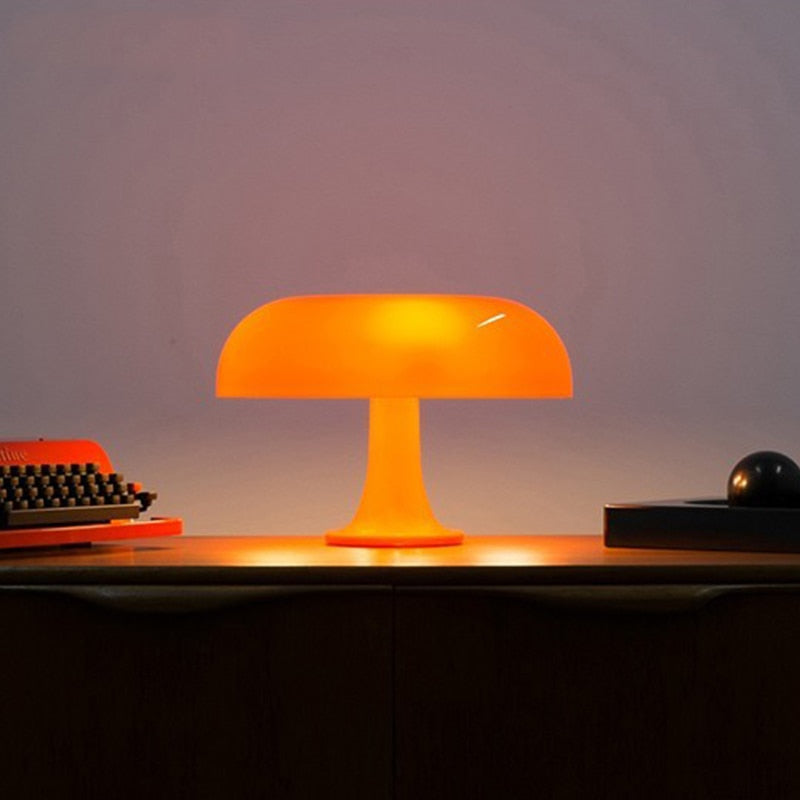 Minimalistische Paddenstoel Tafel Lamp – Scandinavisch Geïnspireerd LED Ontwerp met Dimming