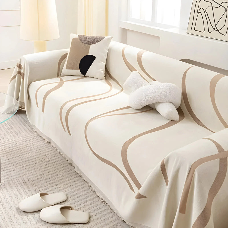 Omkeerbare Chenille/Katoen Bankhoes – LuxeCasa