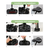 Comfortabel Ergonomisch Fietszadel - Universele Pasvorm