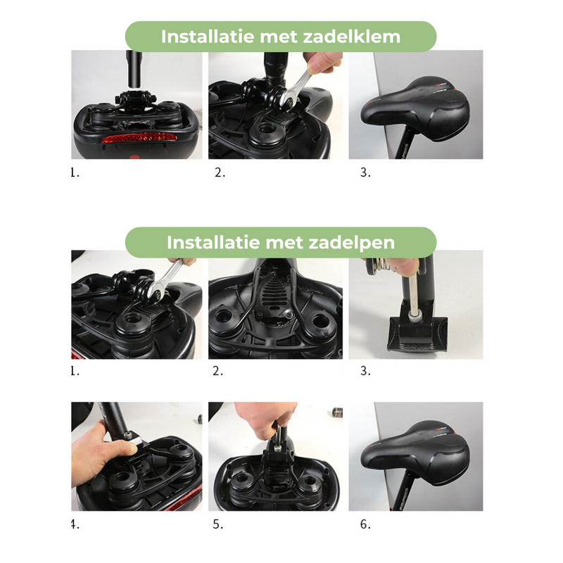 Comfortabel Ergonomisch Fietszadel - Universele Pasvorm